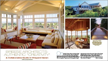 Breese Architects "Authentic Creativity" in Vineyard Style